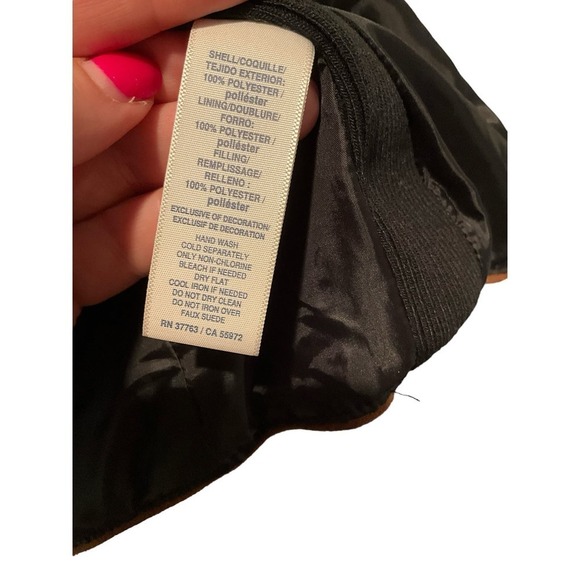 Rafaella Weekend Puffer Vest Women Size L Black Sleeveless Zip-Up 100% Polyester - Picture 6 of 6